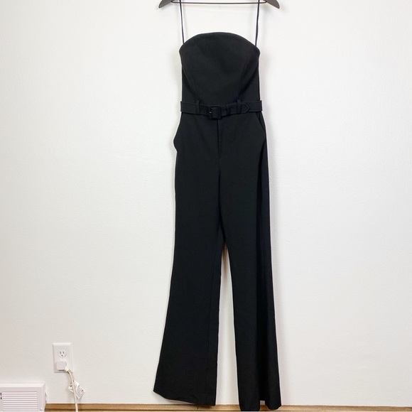 A.L.C. Kate Jumpsuit in Black Strapless Belted - Picture 10 of 13